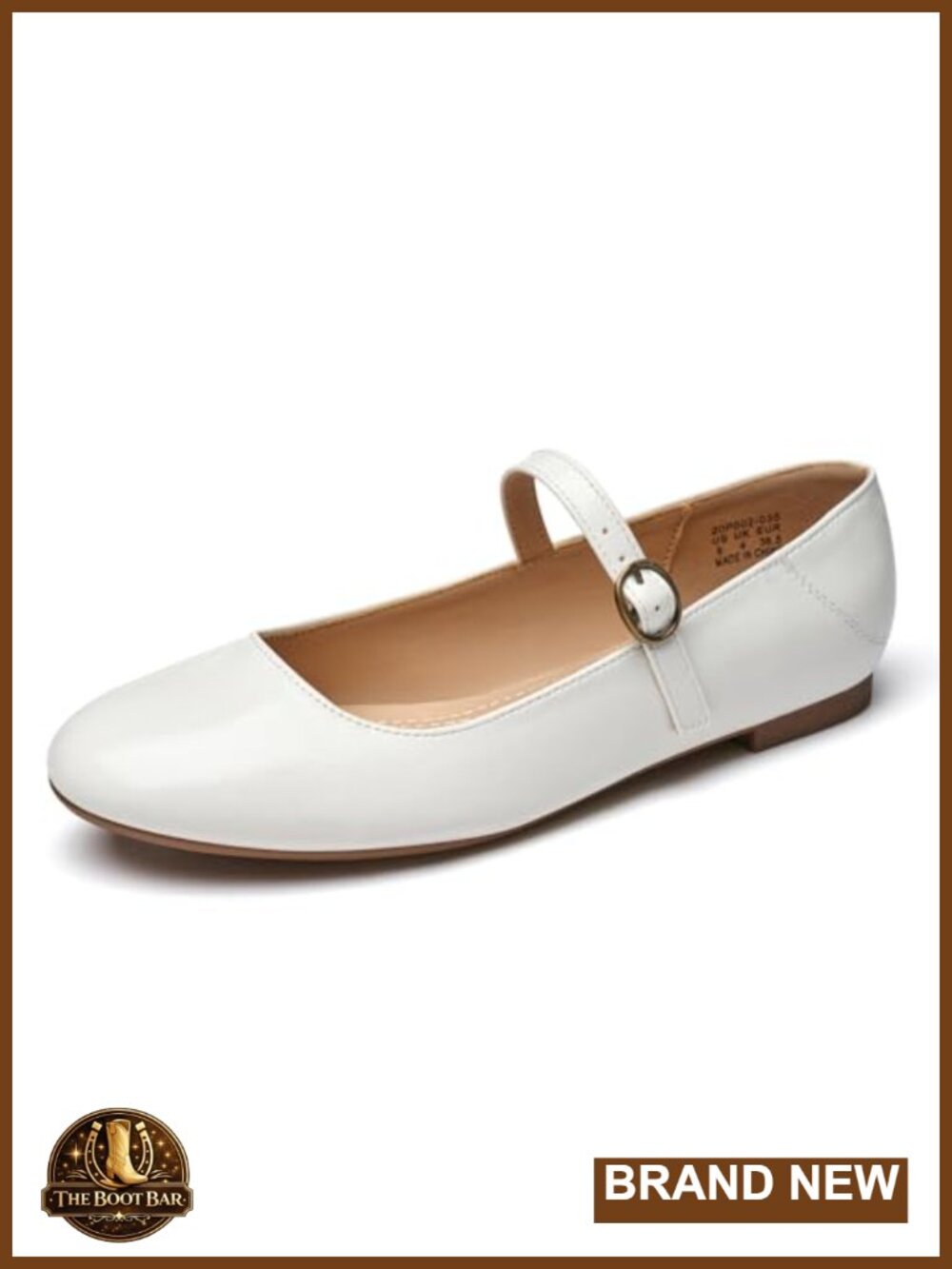 Mary Jane Flats Round Toe Buckle Strap Comfortable Dress Shoes